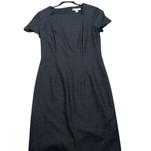 Hugo boss black dark gray sheet dress size M office preppy career